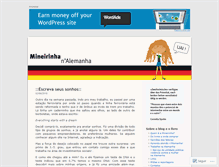 Tablet Screenshot of mineirinhanalemanha.de